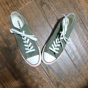 Olive green converse